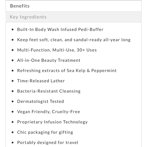 Spongelle pedi buffer with built in cleaner / refreshments body bar - Picture 7 of 11